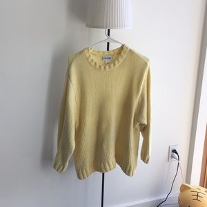 Monki soft ribbed yellow sweater
